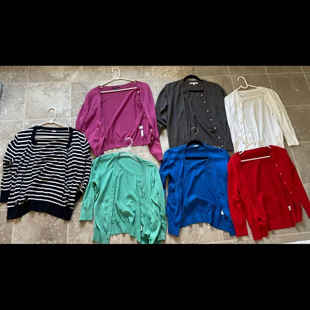 Cardigan Sweater Lot Bundle